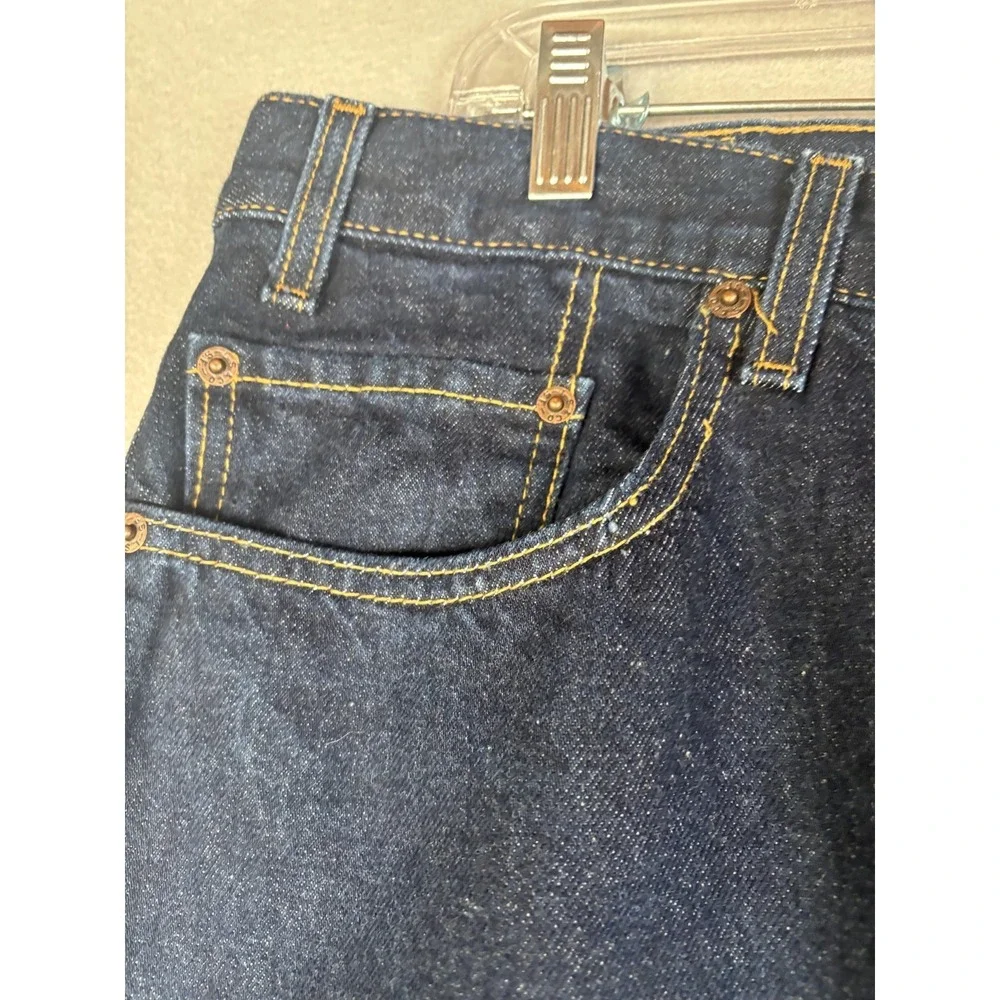 Levis Jeans Mens 38x30 Dark Wash Blue Regular Fit Straight Leg Denim Pants